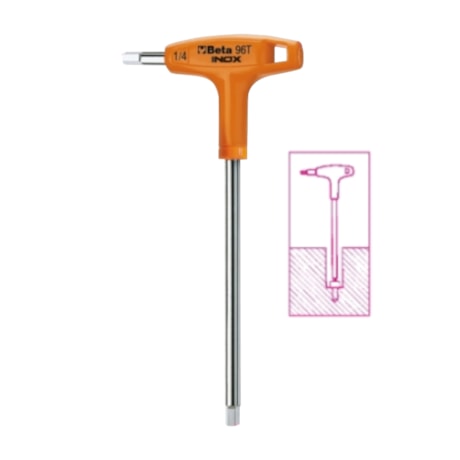 Chave Hexagonal em Inox 1/4