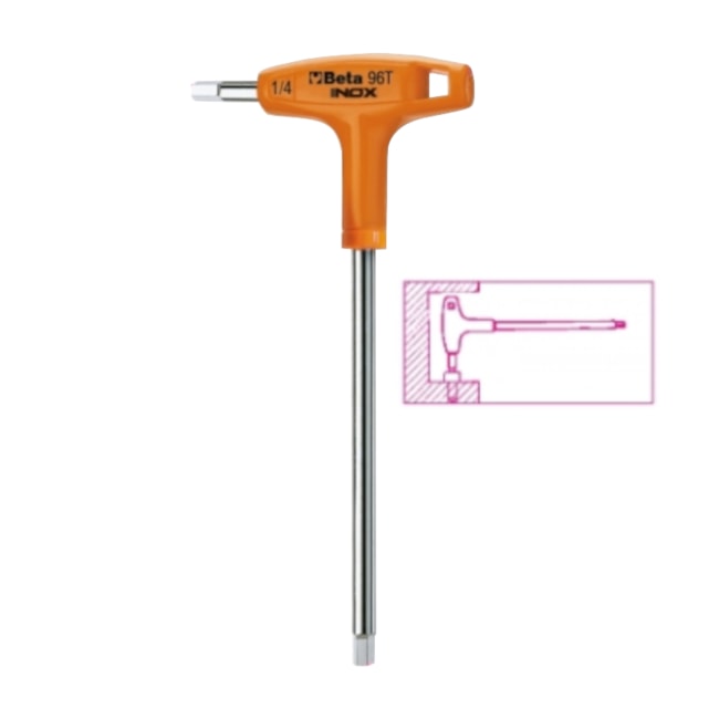 Chave Hexagonal em Inox 1/4