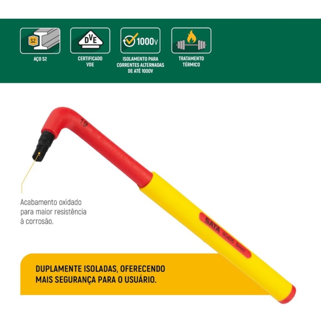 Chave Hexagonal L 5mm ST80405 SATA-40689ebb-3f49-4cc2-9309-af37e94cdc3c