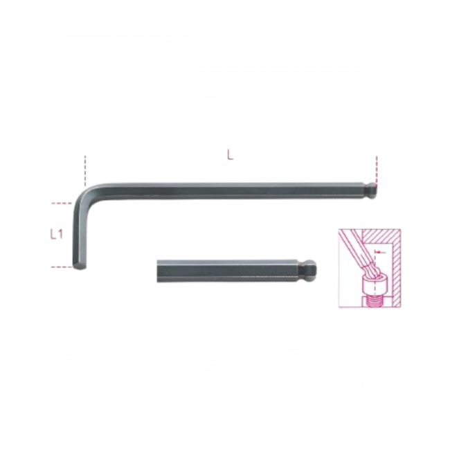 Chave Hexagonal L 7/32