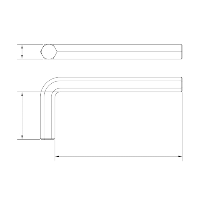 Chave Hexagonal L 9/16