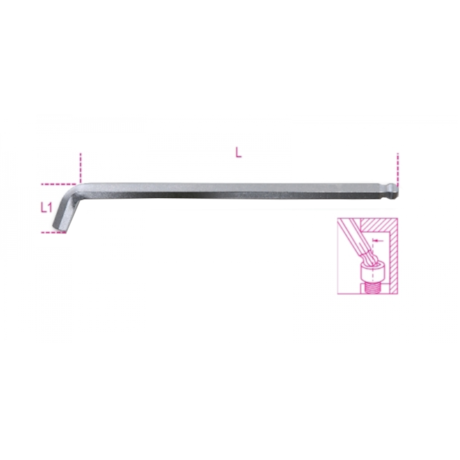 Chave Hexagonal L Abaulada 2.5mm Extra Curta 110º Graus 96BPA BETA-d751b4a6-8705-4d21-ba2a-67e8e4aac9e8