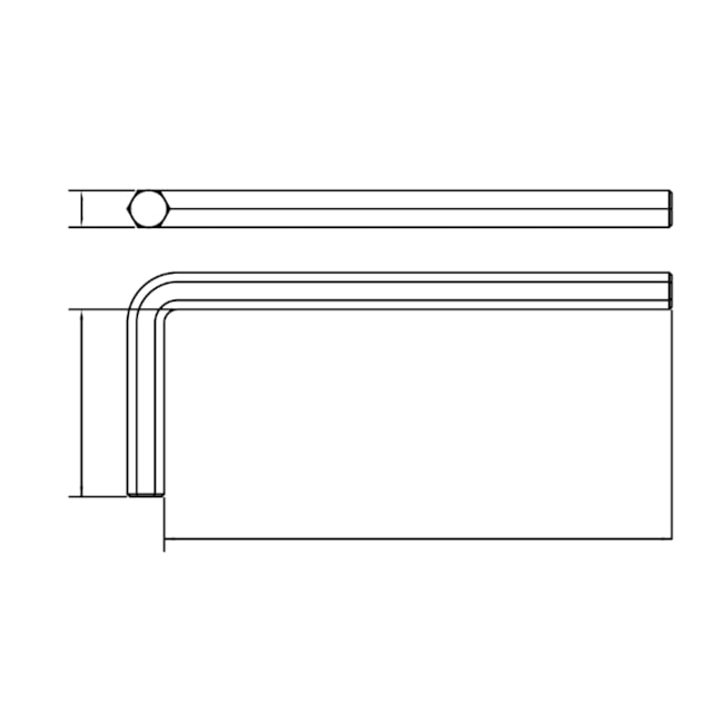 Chave Hexagonal L Allen Extra Longa 9/64