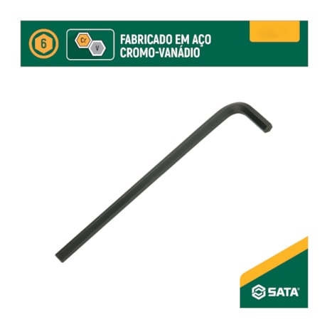 Chave Hexagonal L Tipo Allen Longa 7mm ST84505L SATA