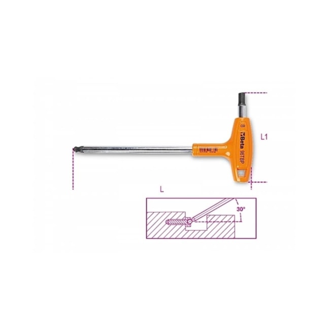 Chave Hexagonal T Abaulada 3mm 96TBP BETA-2fe5bcd1-dcb1-42b8-b5a3-1515d40fe85f