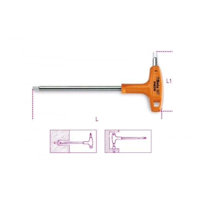 Chave Hexagonal T em Inox 10mm 96TINOX BETA-bef46e43-86dc-4c5a-8ea3-4ed46194bcad