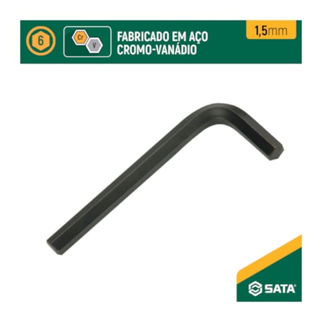 Chave Hexagonal Tipo L 1.5mm Curta ST84306L SATA-21c1b640-35a1-4028-825b-4058c2f21bdd