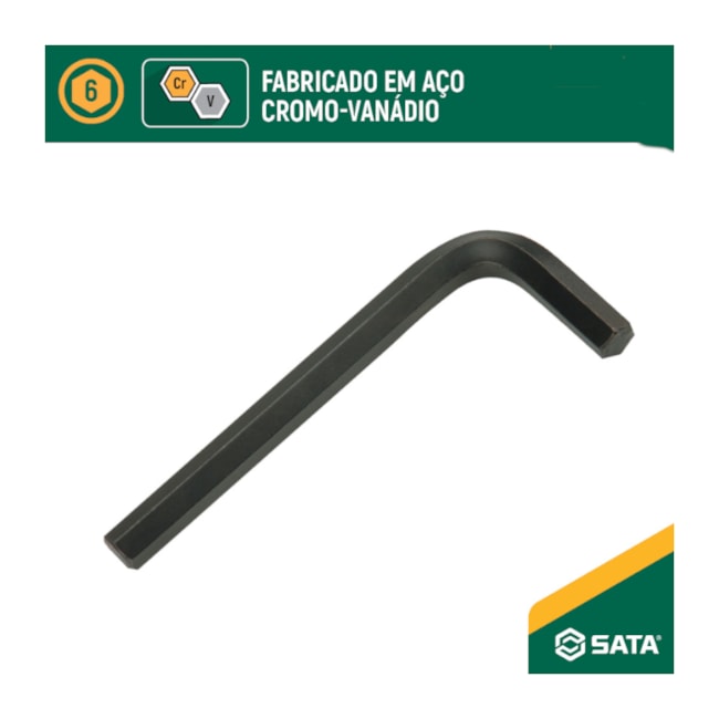 Chave Hexagonal Tipo L 2.5mm Curta ST84308L SATA-440b90af-272a-42af-a2d7-fe9bd099d684