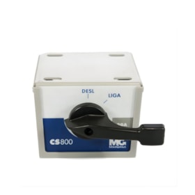 Chave Liga/Desliga com Alavanca Plástica 3P 30A 220V Caixa Metálica CS-830 MARGIRIUS