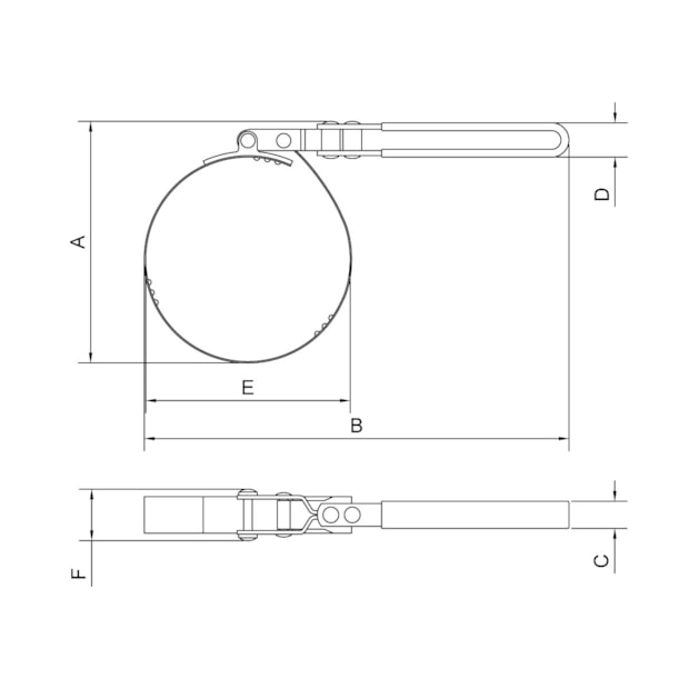 Chave para Filtro de Óleo 110-121 mm 44041/004 TRAMONTINA PRO-23199e1e-5da6-4df5-a6b1-aac96acb577b