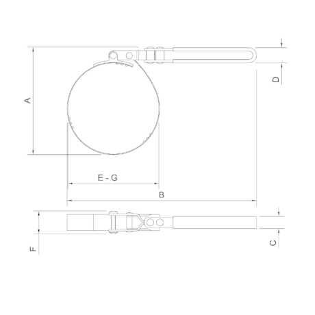 Chave para Filtro de Óleo 70 a 80mm 44041005 Tramontina PRO-252f8b6a-d5bf-499a-b3a5-30ce6b5086dc