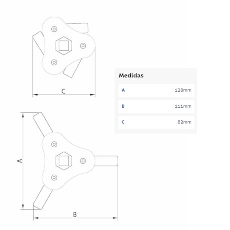 Chave para Filtro de Óleo com 3 Garras 46002000 TRAMONTINA PRO-976c5b85-65d0-4603-9829-f1bff0a2cda9