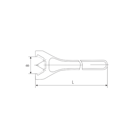 Chave para Porca Tipo Unha S/ER-40S 01149 BTFIXO-e8d7a9e7-7256-4098-b18a-64fed3f19ab6