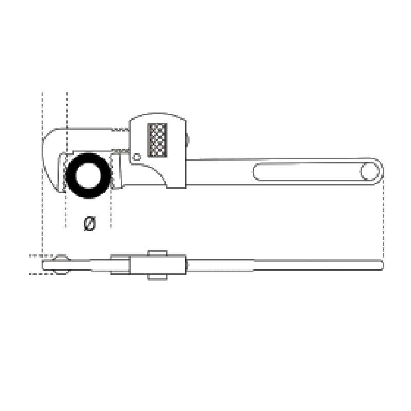 Chave para Tubos 12" Tipo Americano 362 BETA | Anhanguera Ferramentas