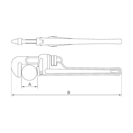 Chave para Tubos em Cobre-Berílio Antifaiscante 10'' 44208/010 TRAMONTINA PRO