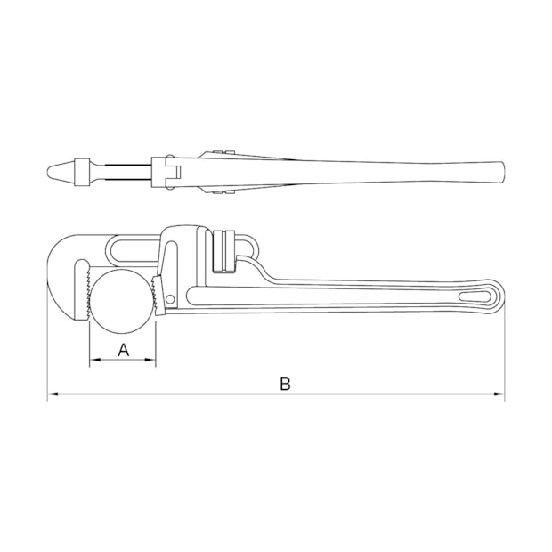 Chave para Tubos em Cobre-Berílio Antifaiscante 10'' 44208/010 TRAMONTINA PRO-fbecdcf4-c7ef-41c2-9f0e-278372368229