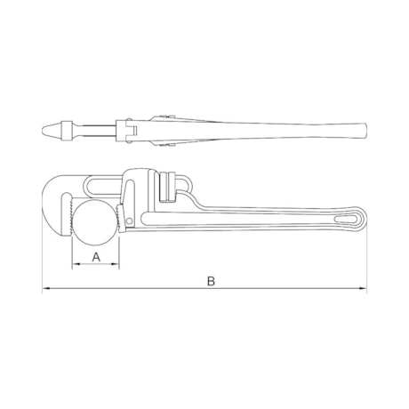 Chave para Tubos em Cobre-Berílio Antifaiscante 12'' 44208/012 TRAMONTINA PRO-e28e4070-5c94-4b3f-a4a9-932967ed00b7