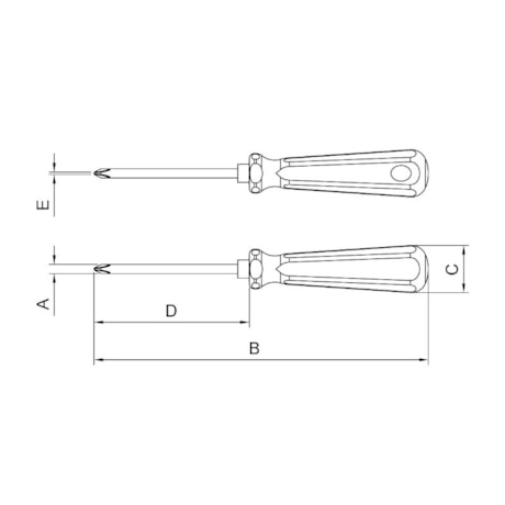Chave Phillips 1/8 x 4