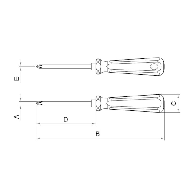 Chave Phillips 3/16x3