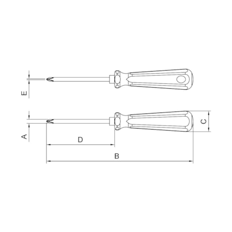 Chave Phillips 5/16'' x 4