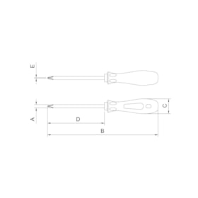 Chave Phillips Cobre-Berilio Antifaiscante 6x100mm 44229/021 TRAMONTINA PRO