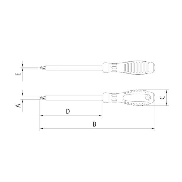 Chave Phillips Isolada 1000V 1/4x4