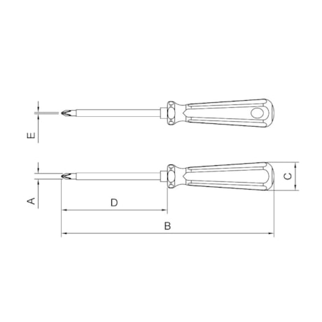 Chave Phillips Isolada 1000V 5/16x6