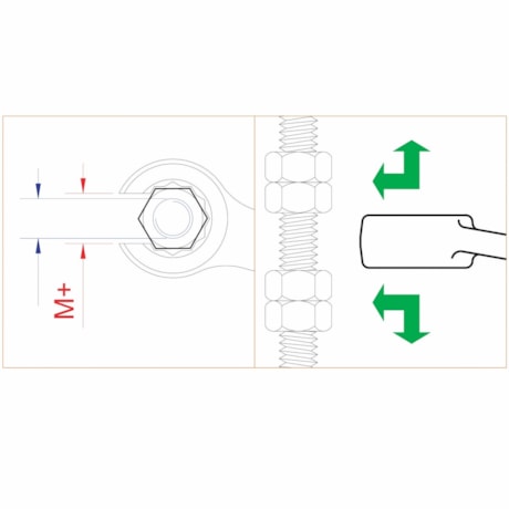 Chave Poligonal Aberta 7/16 x 1/2