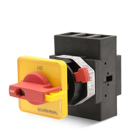 Chave Seccionadora Compacta Rotativa 3P 63A LB 263 B19 YR TOPO ACE SCHMERSAL-798251d2-fea0-40b4-b511-c0597f3f117a