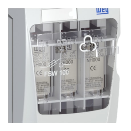Chave Seccionadora Fusível 3P 100A NH000 1NAF FSW100-3 11884107 WEG-f3213755-e93a-40ca-9340-d2e61f19cf43