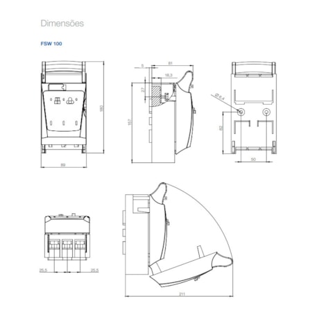 Chave Seccionadora Fusível 3P 100A NH000 1NAF FSW100-3 11884107 WEG-b24e60ff-eb06-43a2-be30-eecdf4a1333b