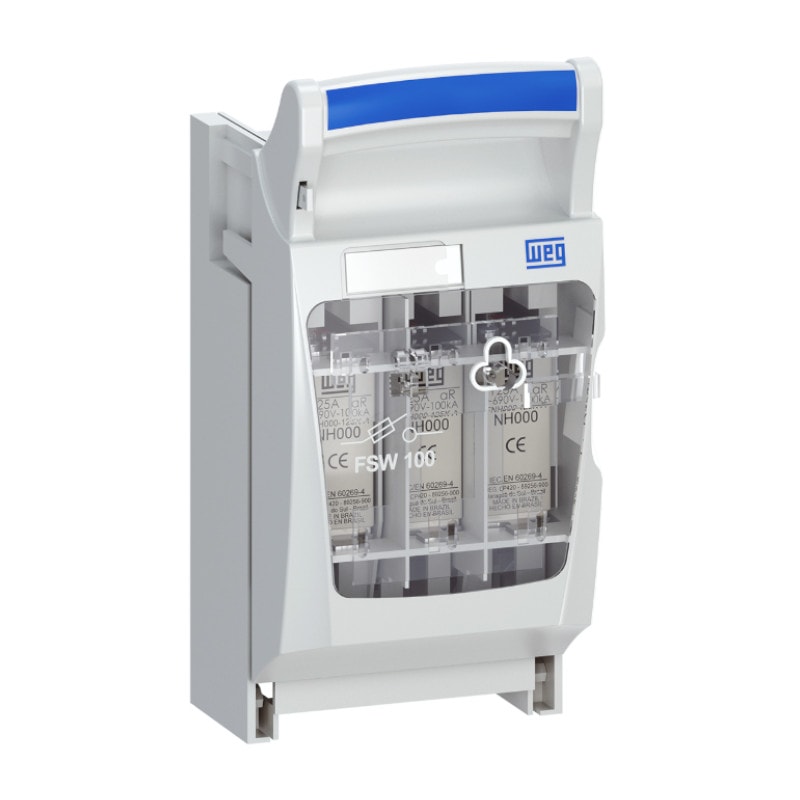 確認用152番　3点 Chave Seccionadora Fusível 3P 100A NH000 1NAF FSW100-3 11884107