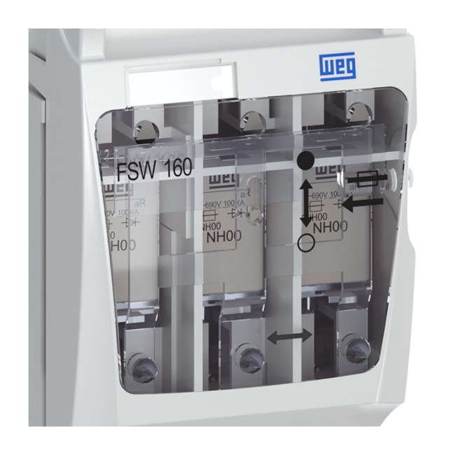 Chave Seccionadora Fusível 3P 160A NH00 1NAF FSW160-3 11884182 WEG-fe235479-51e4-4e6f-b59d-e110243cef89
