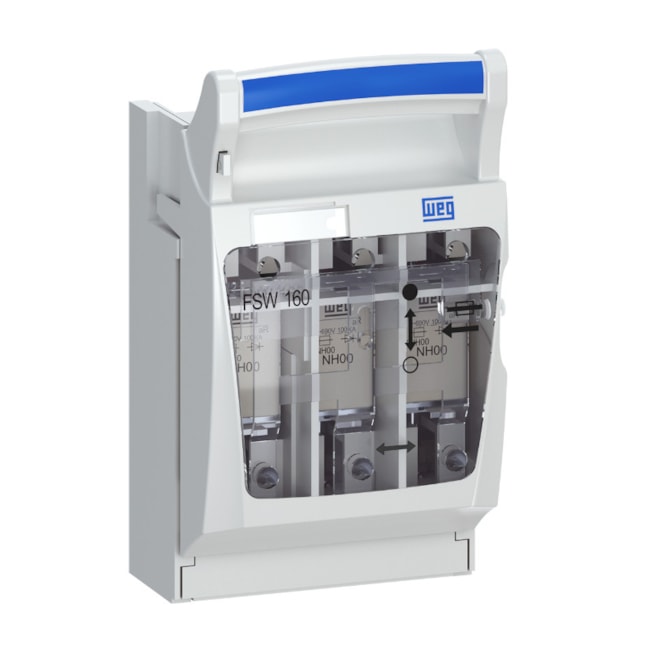 Chave Seccionadora Fusível 3P 160A NH00 1NAF FSW160-3 11884182 WEG-5817e011-6b20-43e7-8809-97f6420e3735
