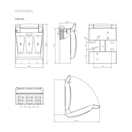 Chave Seccionadora Fusível 3P 400A NH2 1NAF FSW400-3 11884180 WEG-34e862bb-9025-411e-a580-8649f891b74f