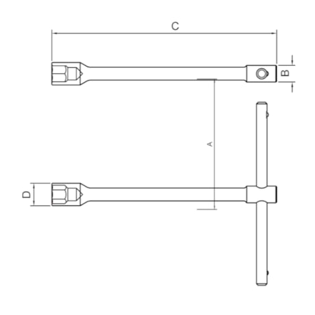 Chave T 17MM de Cabo Deslizante Canhão Especial 44716/017 TRAMONTINA PRO-7d0e5dd9-6413-4d3e-a488-26e008a63169