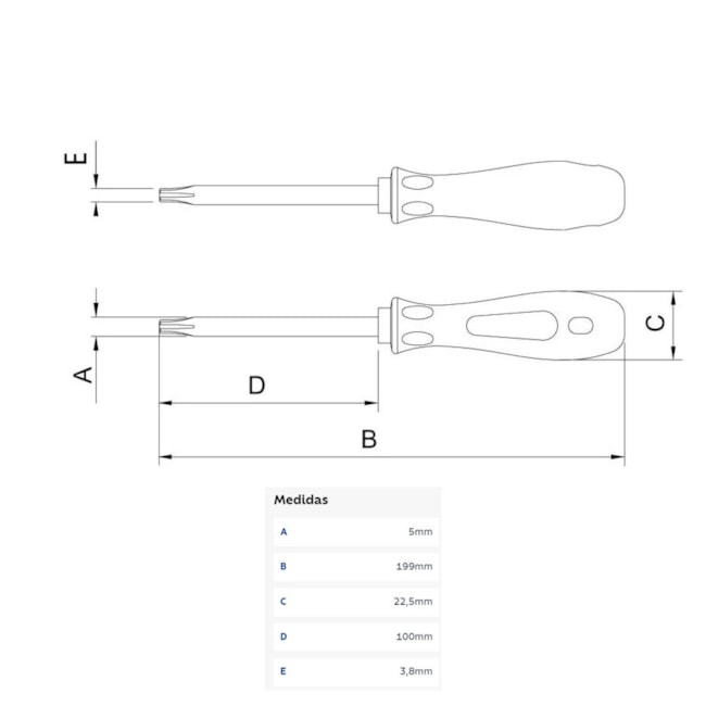 Chave Torx com Cabo T20 44351020 TRAMONTINA PRO-8bfaad69-b278-4593-ae1e-a33ae3893227