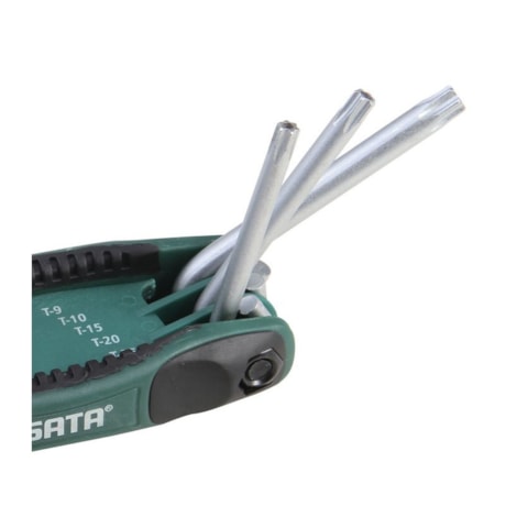 Chave Torx com Suporte 8 Peças T9 a T40 ST09123SJ SATA-2a541911-9ec4-430a-a08b-7180dd0d64d9