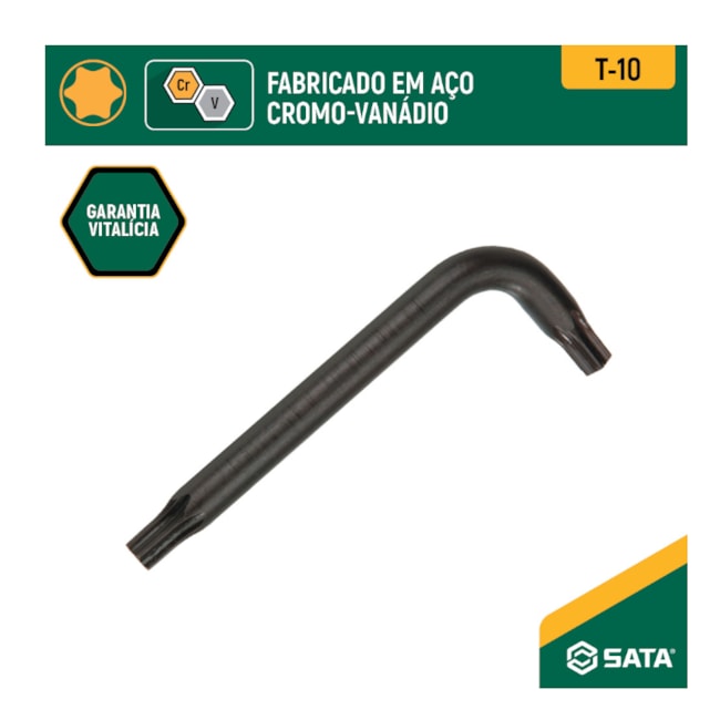 Chave Torx Hexalobular T10 Tipo L ST84904L SATA-c8368c18-fdaa-4d30-aa68-2c80723ca530