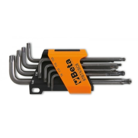 Chave Torx L Abaulada t9 a T40 8pcs Suporte 97BTX/SC8 BETA