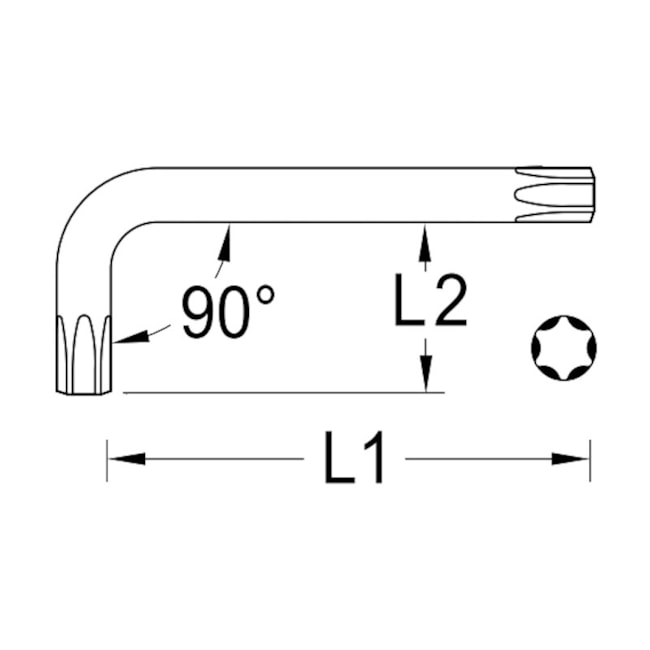 Chave Torx L T25 43TX-T25 GEDORE-a1bf1892-d7c5-4900-8cf8-47da62f9ae8e