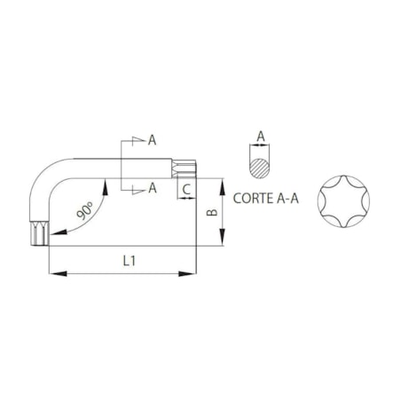 Chave Torx L T55 230055BR BELZER-4482b7f6-213e-433f-964c-8a065dd58ac8