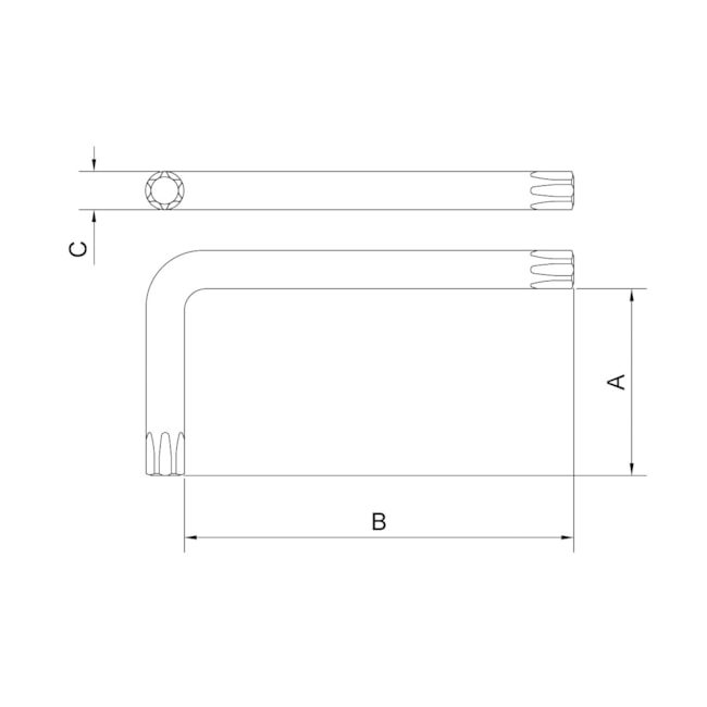 Chave Torx L T55 44450055 TRAMONTINA PRO-a1362976-31c7-47f7-b12b-20b9f611b226