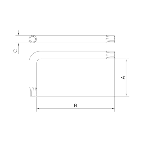 Chave Torx L T6 Longa 44452006 TRAMONTINA PRO-0a97130d-0b26-440e-9eaf-b7ad5f75cdff