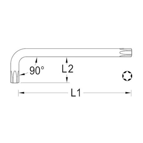 Chave Torx Longa L T27 43TXL-T27 GEDORE-f63602d9-c239-4514-abee-2d6c348ff6e6