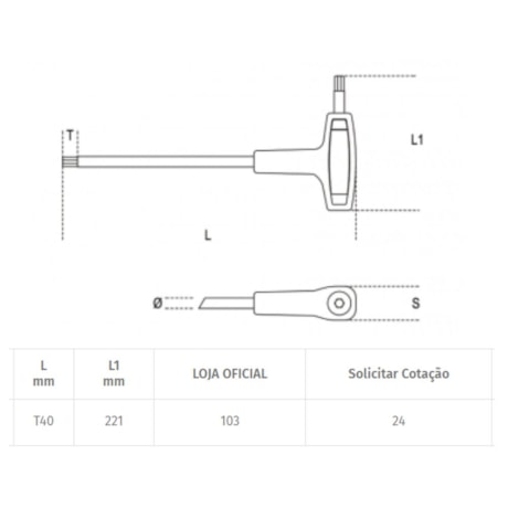 Chave Torx T T40 97TTX BETA-c2db9b06-9ae5-4efa-8f1c-8bbff0637b43