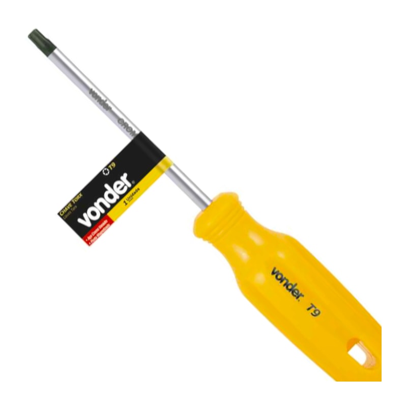 Chave Torx T9 com Cabo 3669009000 VONDER - Anhanguera Ferramentas