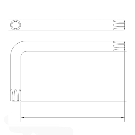 Chave Trafix Longa T40 Tipo L 44452/040 TRAMONTINA PRO-0052eb37-3426-4f1a-9dcd-b0115e5122c2