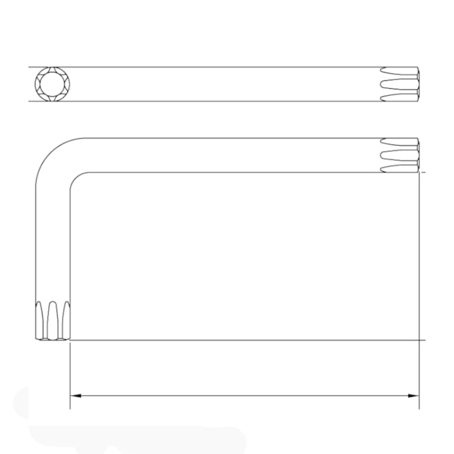 Chave Trafix Longa T40 Tipo L 44452/040 TRAMONTINA PRO-73cce8b1-df86-40d6-9d30-730043606fb2