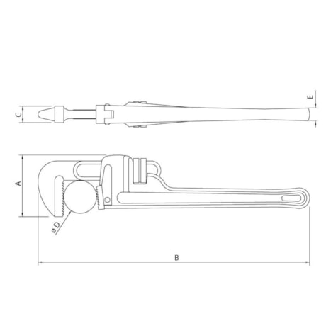 Chave Tubo Americano para Trabalho em Altura 24